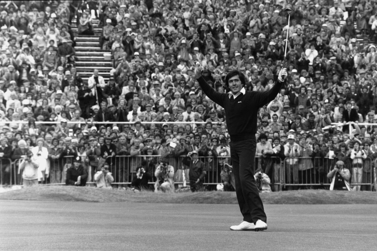 Severiano Ballesteros en el British Open de 1979.