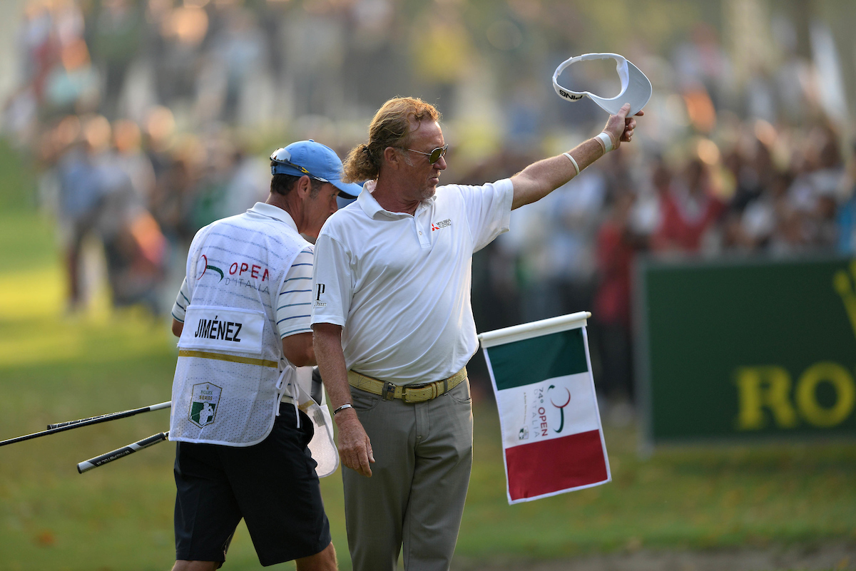 Miguel Ángel Jiménez esta semana en el Golf Club Milano. © Golffile | Claudio Scaccini