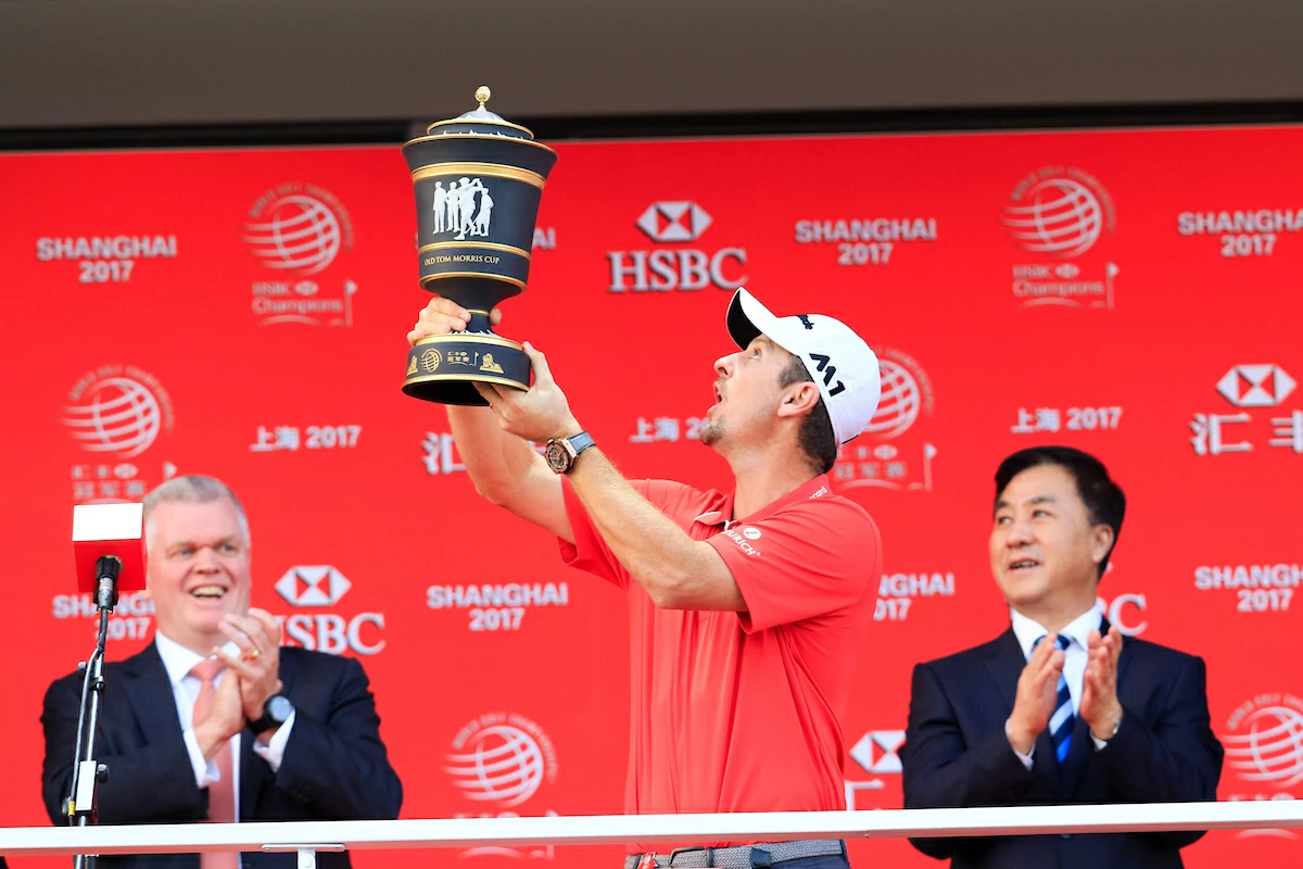 Justin Rose (ENG) winner of the 2017 WGC HSBC Champions, Sheshan International Golf Club, Shanghai, China PR. 29/10/2017 Picture: Golffile | Fran Caffrey