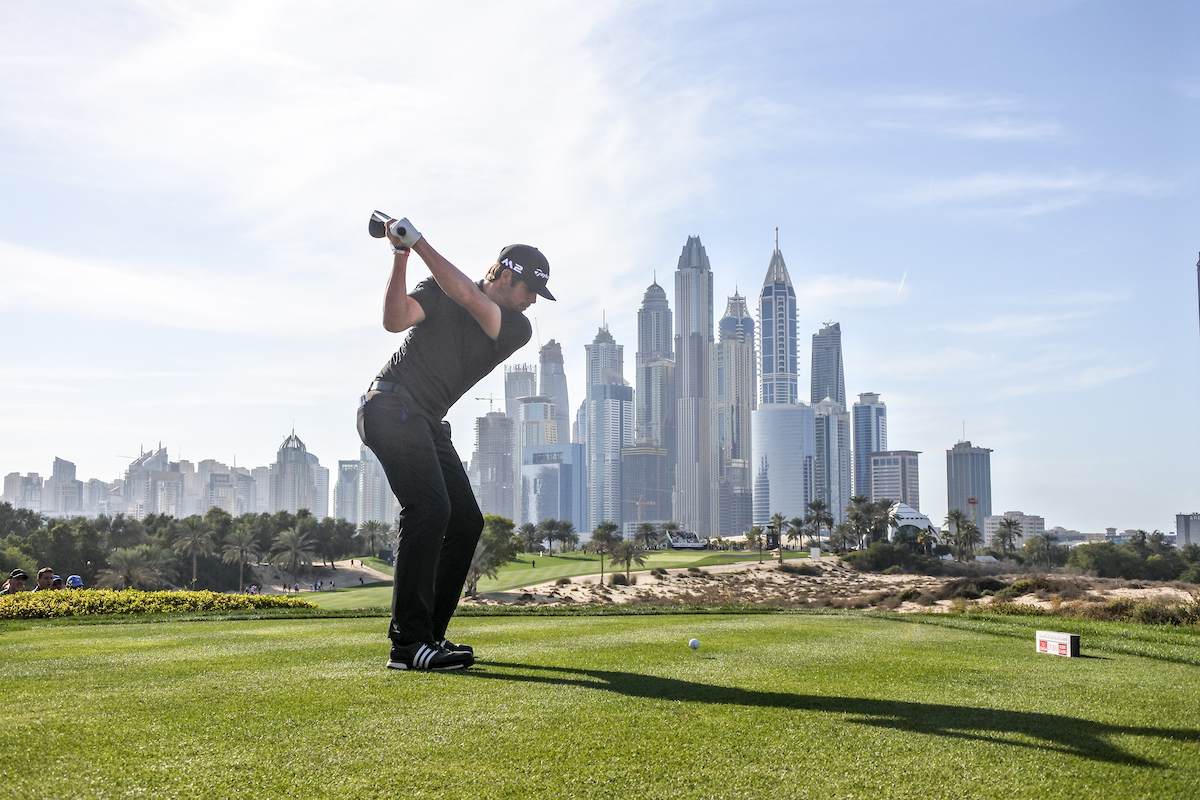Nacho Elvira en el Emirates Golf Club en 2017. © Golffile | Fran Caffrey