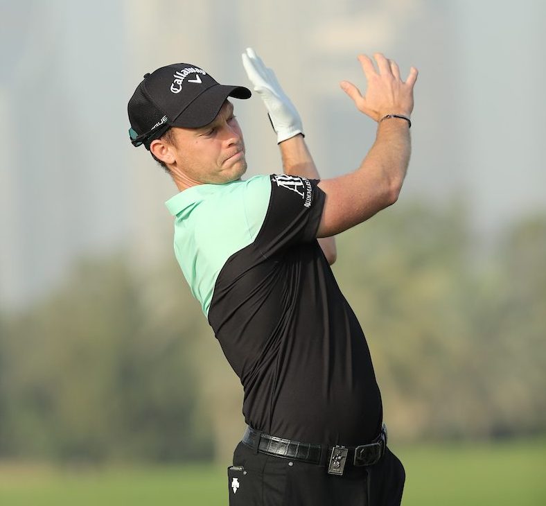 Danny Willett en la primera jornada del Omega Dubai Desert Classic. © Golffile | Fran Caffrey