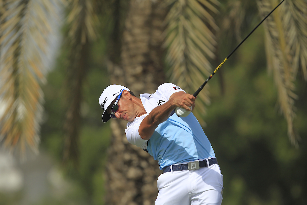 Rafa Cabrera Bello, en Dubai la semana pasada. © Golffile | Thos Caffrey