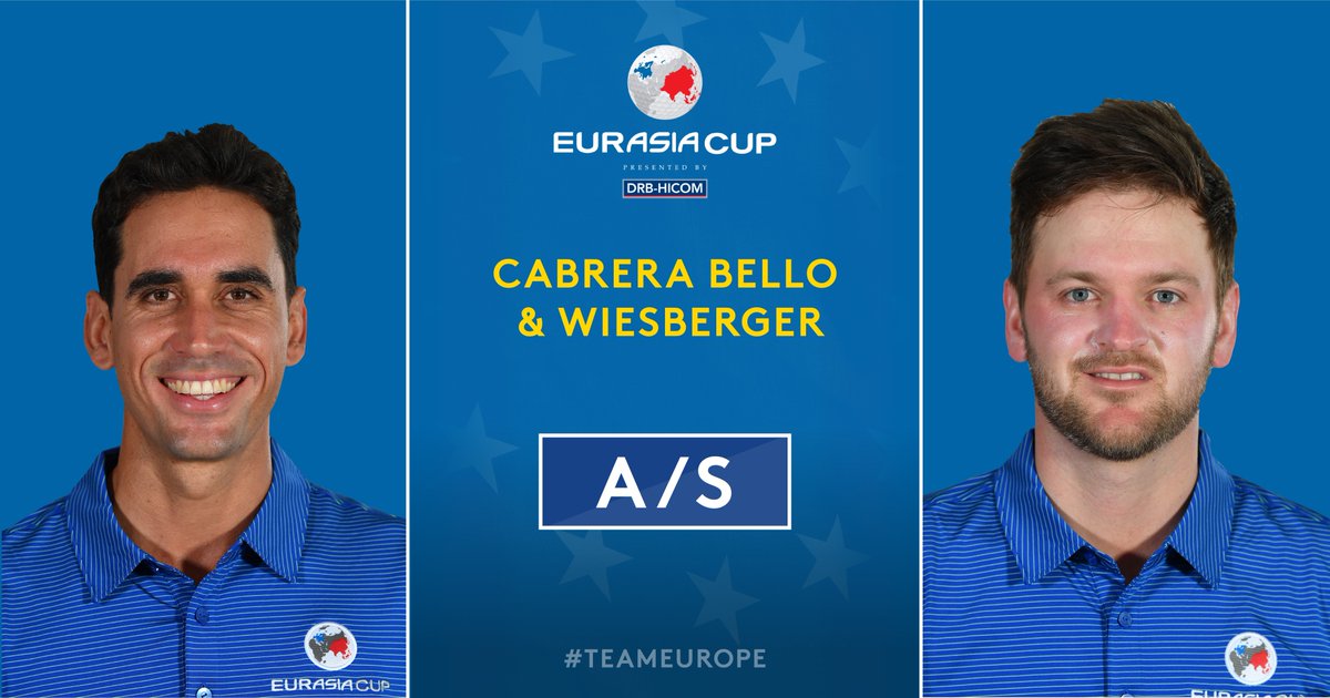 Rafa Cabrera Bello y Bernd Wiesberger. © Twitter European Tour