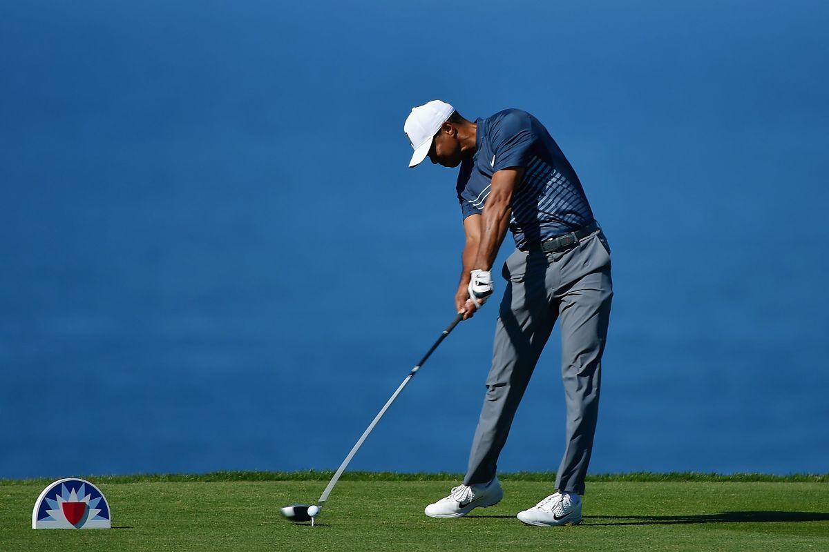 Tiger Woods durante la segunda ronda en Torrey Pines. © Twitter PGA Tour