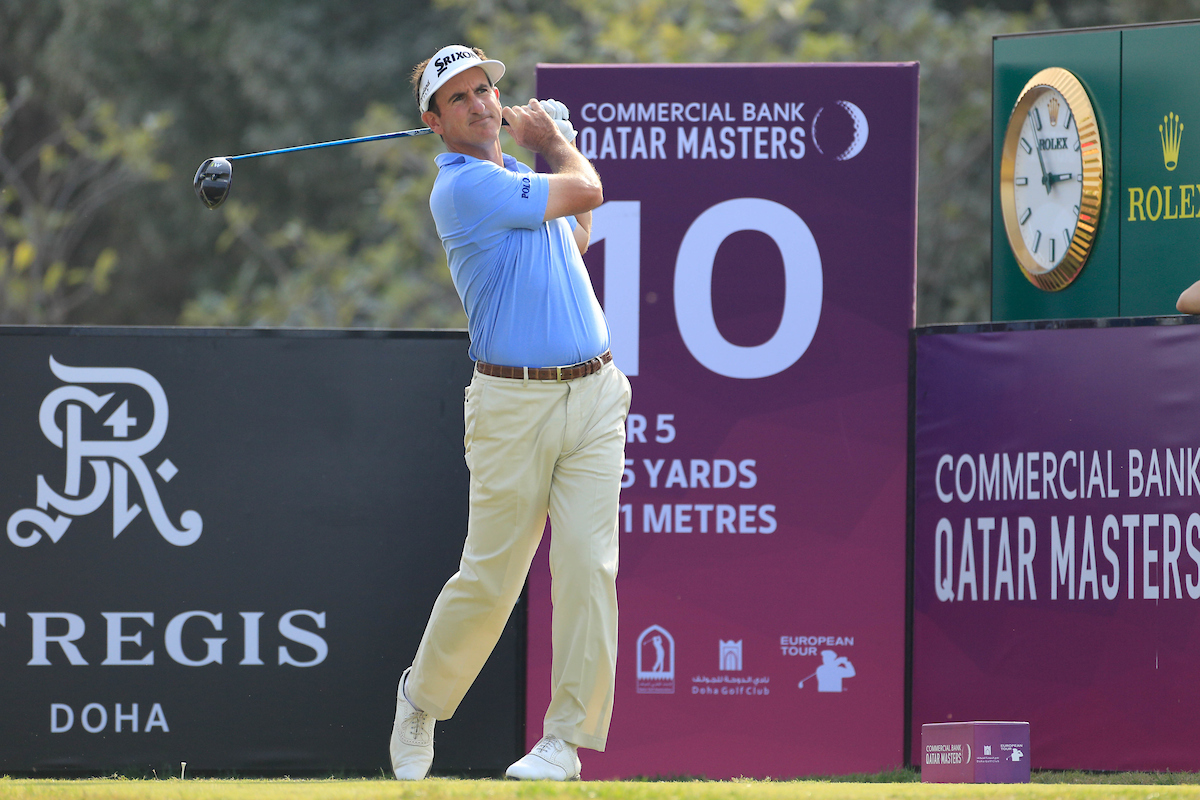 Gonzalo Fernández Castaño en la segunda ronda en el Doha Golf Club. © Golffile | Phil Inglis