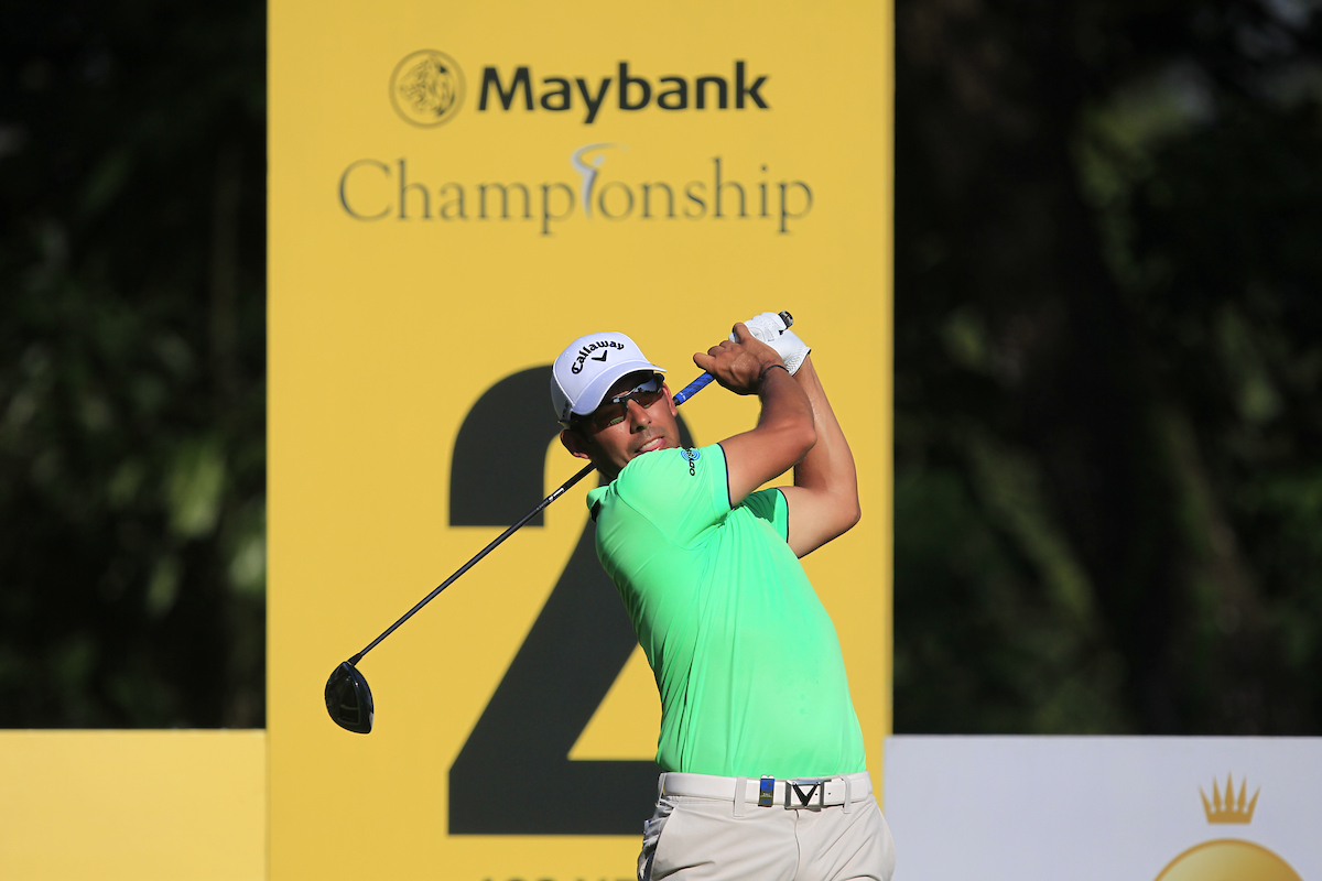 Pablo Larrazábal en la primera ronda del Maybank Championship. © Golffile | Thos Caffrey