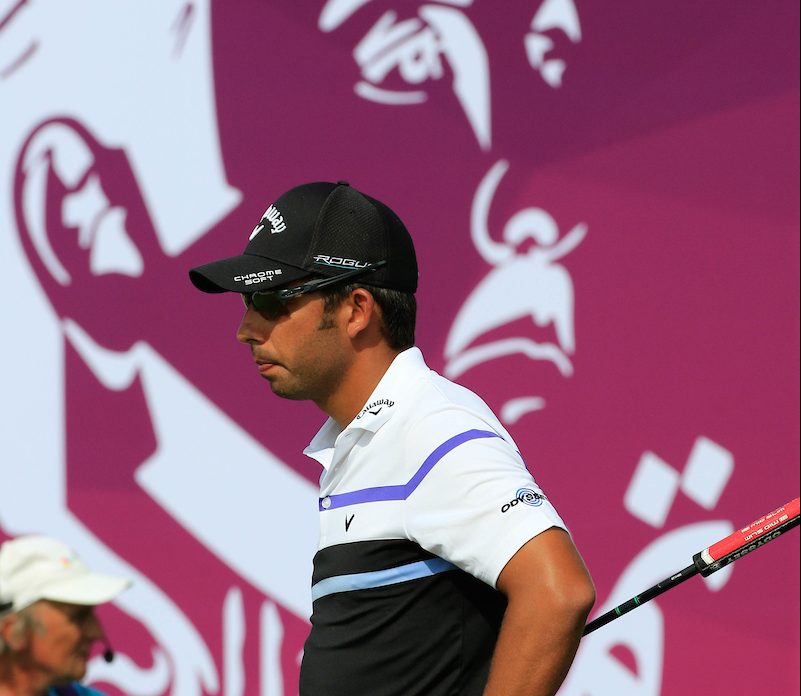 Pablo Larrazábal durante la segunda jornada en Qatar. © Golffile | Phil Inglis