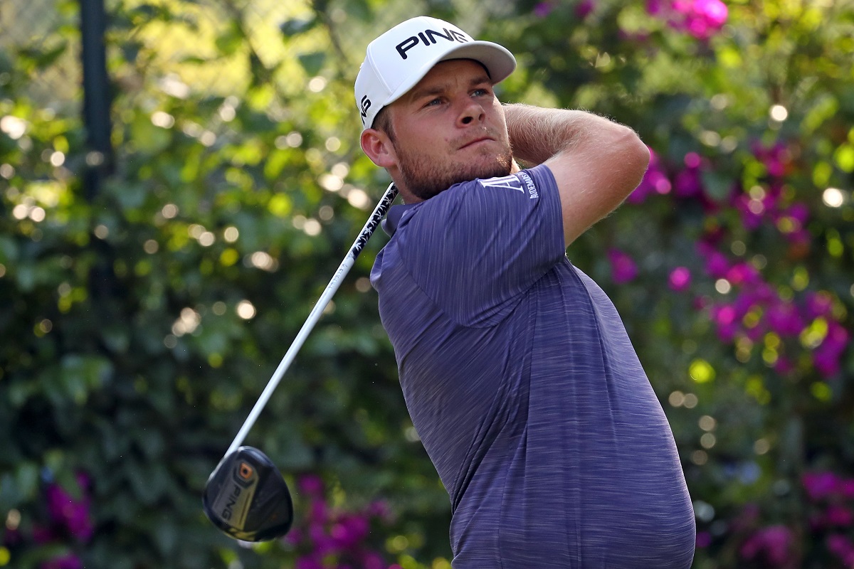 Tyrrell Hatton of England plays his shot from the 14th tee during the final round of World Golf Championships-Mexico Championship at Club De Golf Chapultepec on March 4, 2018 in Mexico City, Mexico. (Photo by Gregory Shamus/Getty Images)