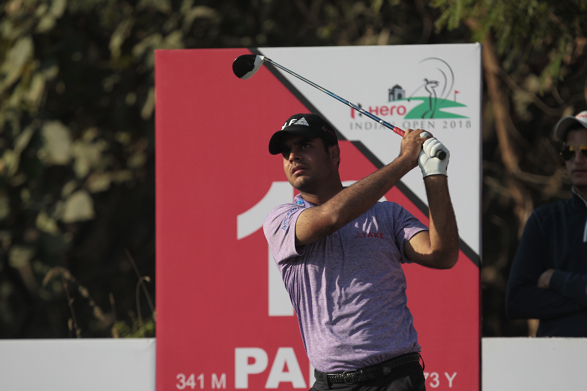 Shubhankar Sharma esta semana en el Hero Indian Open. © Golffile | Thos Caffrey