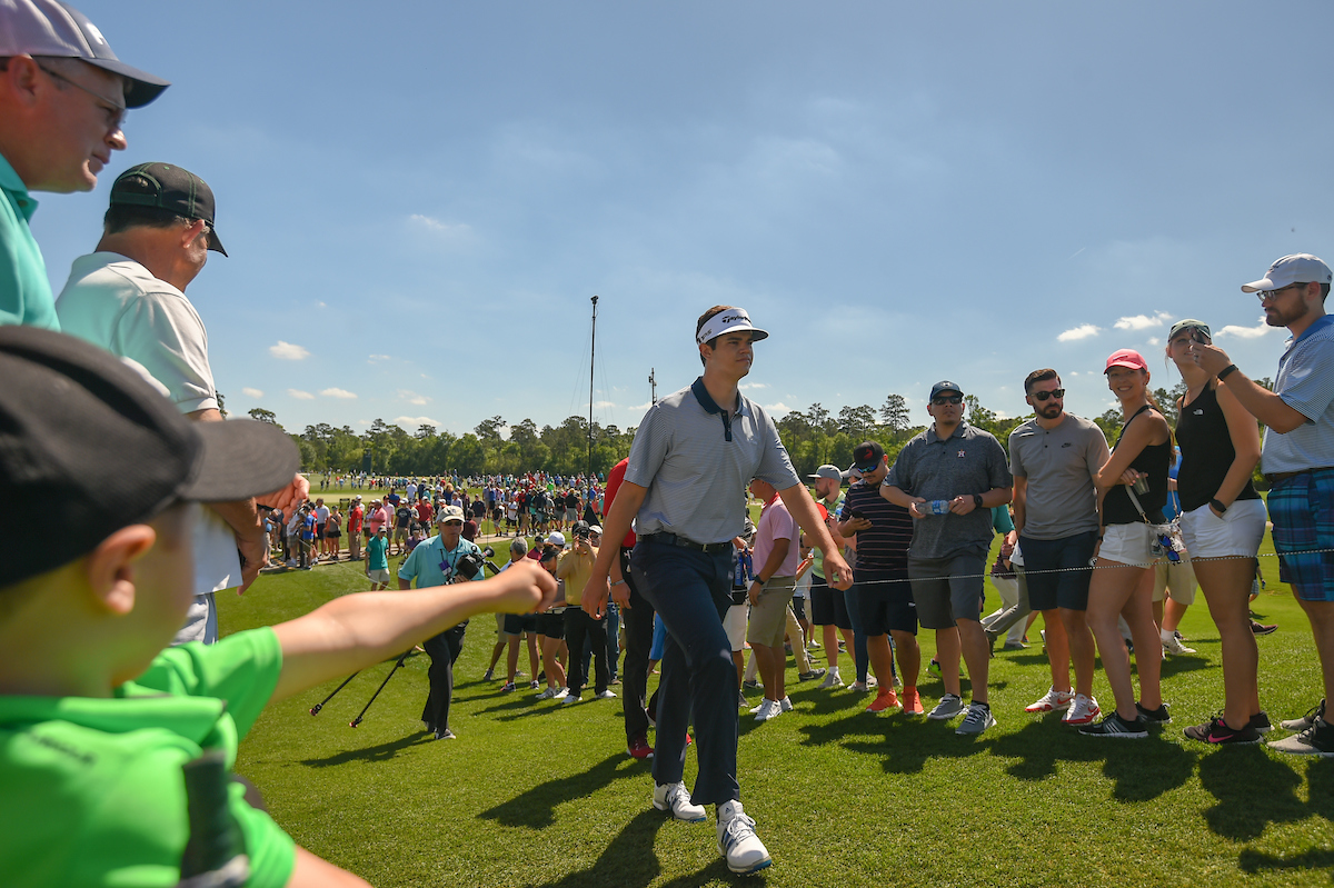 Beau Hossler el sábado en el Golf Club of Houston. © Golffile | Ken Murray
