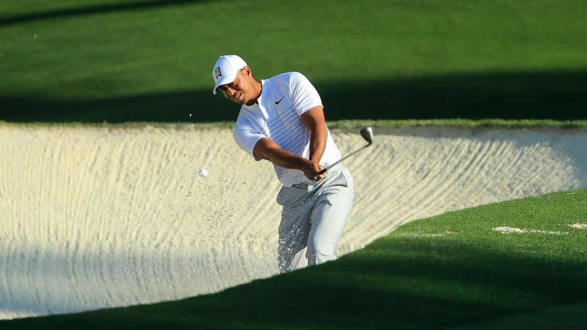 Tiger Woods en la jornada de practicas del martes en Augusta. © Masters