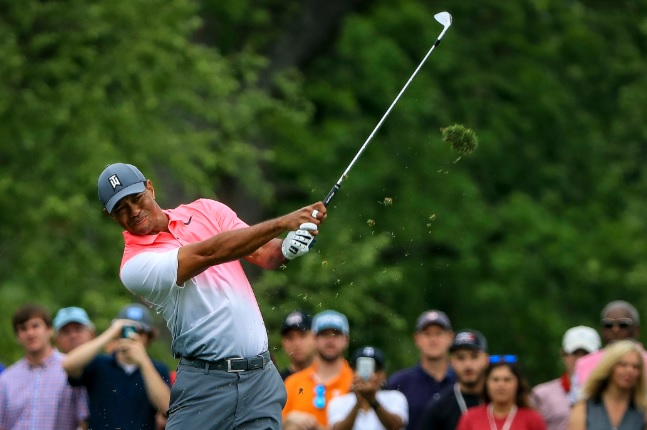 Tiger Woods esta semana en Quail Hollow. © PGA Tour