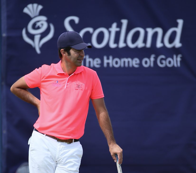 Jorge Campillo durante la tercera jornada del Open de Escocia. © Golffile | David Lloyd