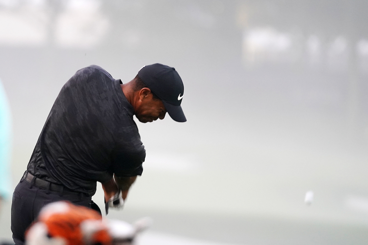 Tiger Woods, esta mañana en Bellerive. © Golffile | Brian Spurlock