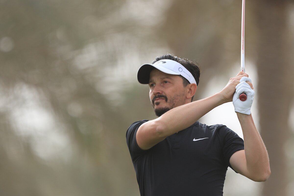 Mike Lorenzo Vera durante la ronda final en Abu Dhabi. © Golffile | Thos Caffrey 