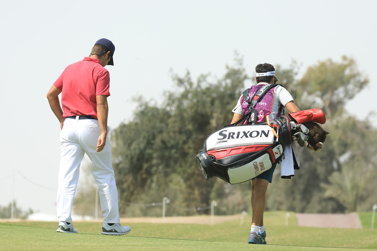 Jorge Campillo hoy sábado en el Doha Golf Club. © Golffile | Phil Inglis