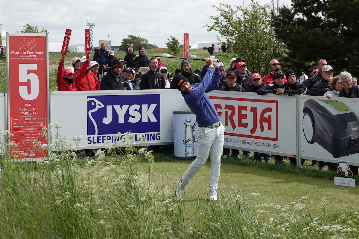 Alejandro Cañizares en la tercera ronda en Himmerland Golf. © Golffile | Phil Inglis