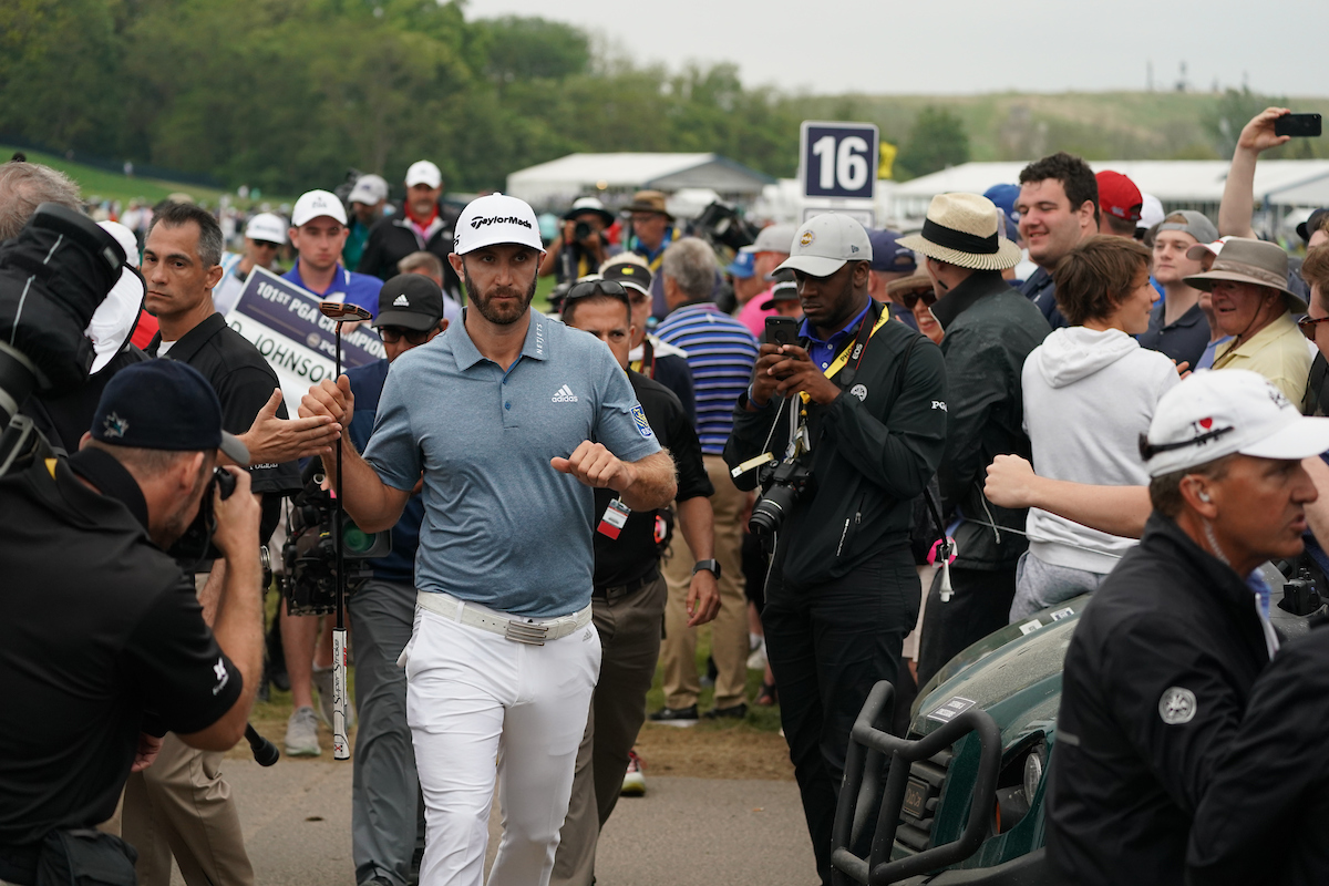 Dustin Johnson en la jornada final del PGA Championship 2019. © Golffile | Fran Caffrey