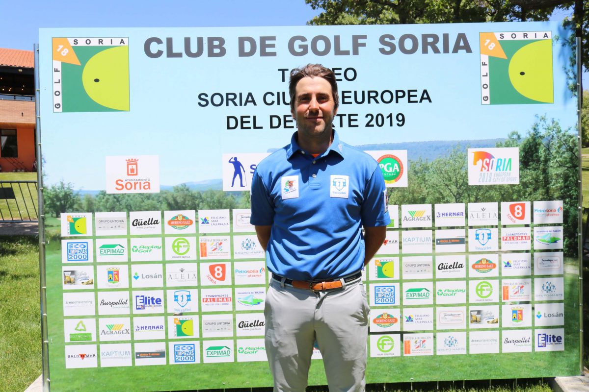 Dani Berná, segunda clasificado tras la primera jornada en Club de Golf Soria.