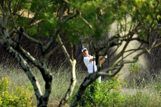 Alejandro Cañizares, durante su vuelta de hoy en Dubai.