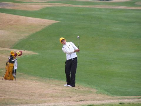 Carlota Ciganda, con los colores de Arizona State, durante el torneo de esta semana.