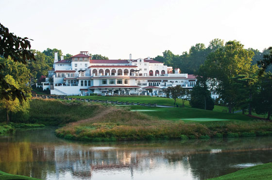 La casa club del Congressional Country Club que esta semana acoge el US Open.