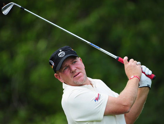 John Daly, ayer durante la segunda vuelta del Open de Austria.
