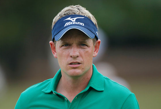Luke Donald, ayer durante la primera jornada del The Tour Championship.