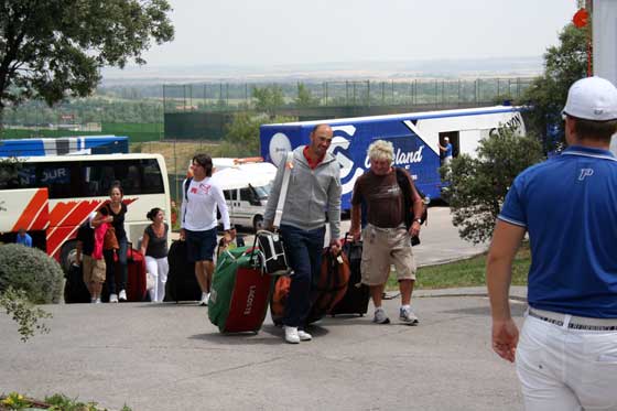 Los franceses han llegado a Madrid en grupo, con Havret, que ayer se clasificó para el Open USA, a la cabeza.