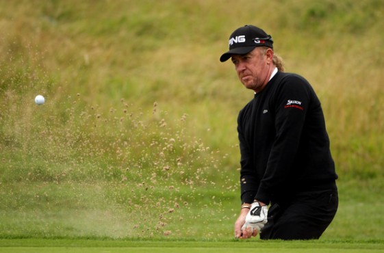 Miguel Ángel Jiménez, hoy en la primera jornada del Johnnie Walker Championship.