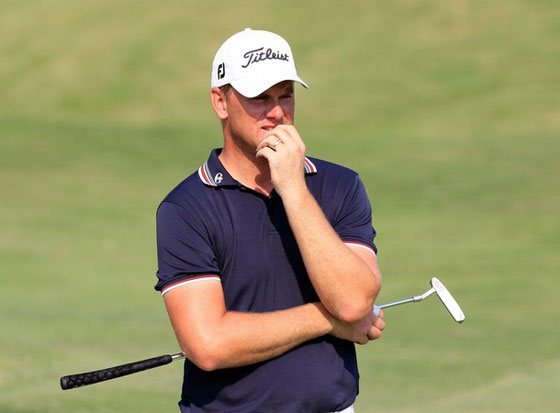 Robert Karlsson, pensativo ayer en la tercera ronda del St. Jude Classic de Memphis.