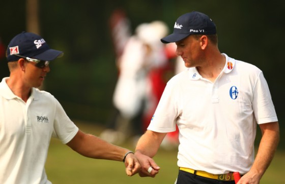 Karlsson y Stenson, en la pasada Copa del Mundo de China.