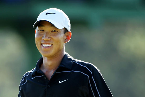 Anthony Kim tenía motivos para sonreír durante su última vuelta en el Masters de Augusta.