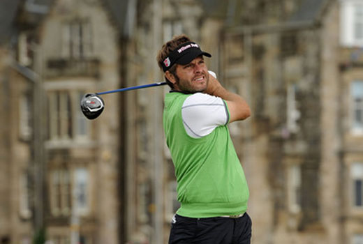 José Manuel Lara, durante su primera vuelta en el Open Británico, donde ayer hizo su debut.