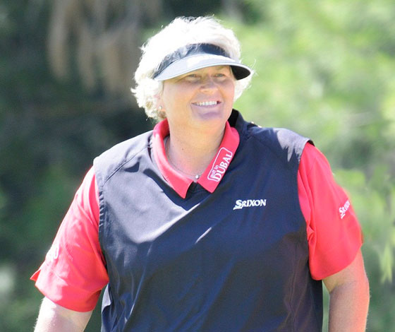 Laura Davies durante su participación en el Open de España
