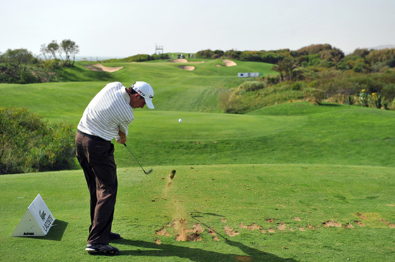 Peter Lawrie ha jugado hoy el campo del Palais y ha hecho un 64.