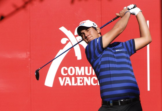Matteo Manassero, hoy durante el Pro-Am del Castelló Masters.