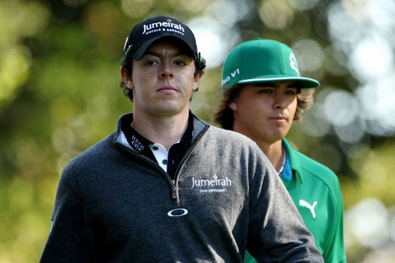McIlroy va ganando la partida a Fowler en este partido de jóvenes talentazos que ha montado Augusta.