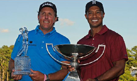 Phil Mickelson y Tiger Woods