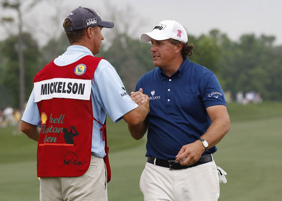 Phil Mickelson despierta mucha confianza en todos nuestros jugadores del Masters de Ten-Golf... Rafa Cabrera, Quirós y Velasco lo tienen en sus equipos.
