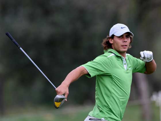 Rafa Nadal, campeón por quinta ocasión de Roland Garros, es un apasionado del golf.