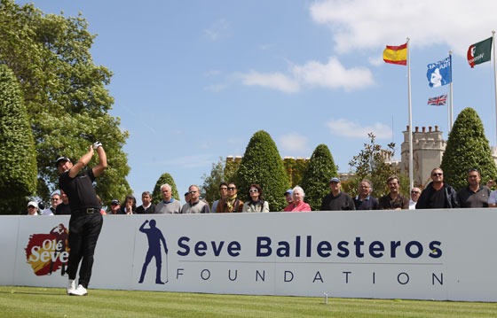 Imagen del existoso Pro-Am Olé Seve! celebrado el lunes previo al BMW PGA Championship en Wentworth..
