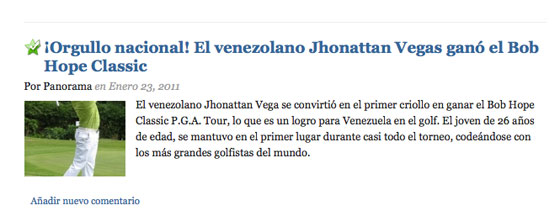 La portada de la web venezolana informe21.