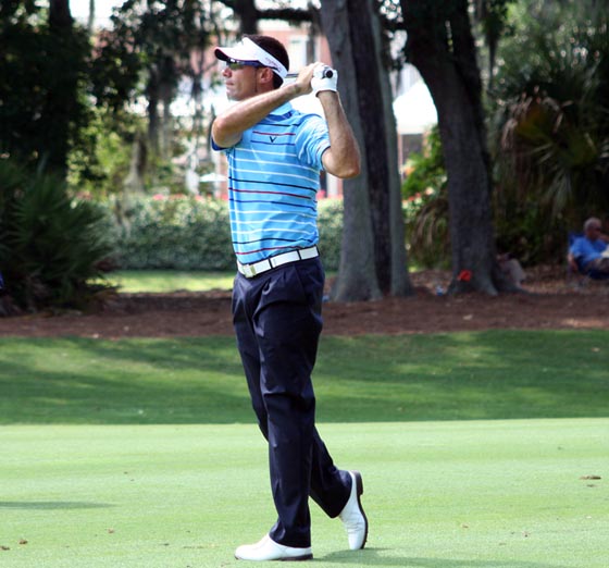 Álvaro Quirós pega su segundo golpe en el hoyo 2 del TPC Sawgrass... Aquí cambió todo.