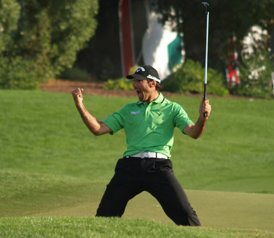 Álvaro Quirós celebra hace menos de dos meses su victoria en la Final de la Race to Dubai.
