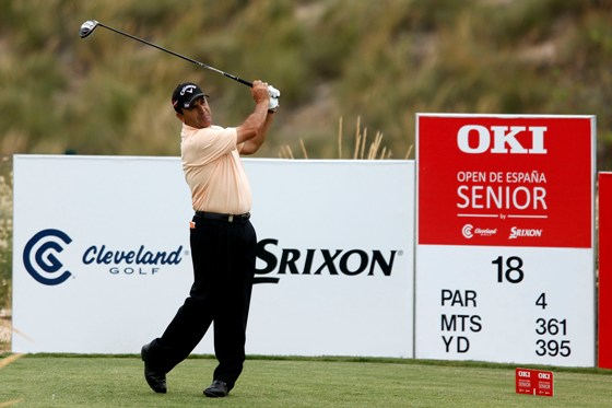 Pepín Rivero, durante la primera jornada del Open de España senior en El Valle. Getty Images.