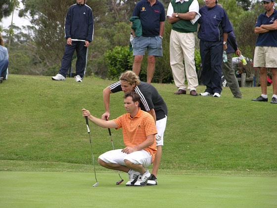 Sergio García y Diego Forlán, en una imagen de archivo de 2007.