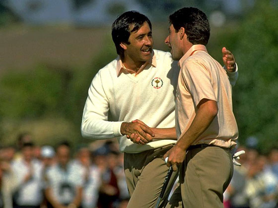 Seve Ballesteros y José María Olazábal.