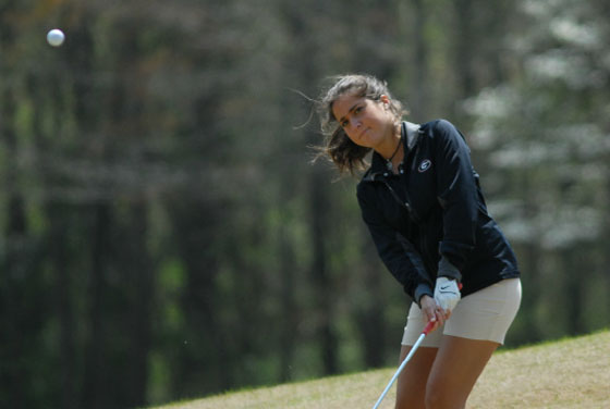 Marta Silva, jugando con la universidad de Georgia.