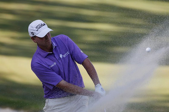 Steve Stricker, ayer durante la tercera vuelta del John Deere Classic.